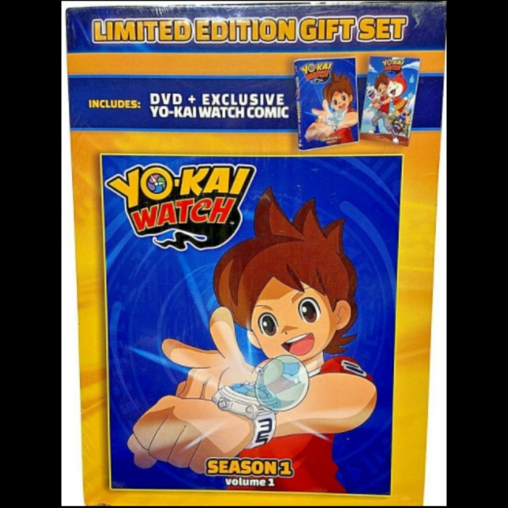 DVD Yo-kai Watch: Season 1 Vol 1 Gift Set w/ Exclusive Comic Book LImited Ed NIP